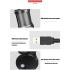Jmary MC-PW9 Wired USB RGB Microphone for Recording - Black